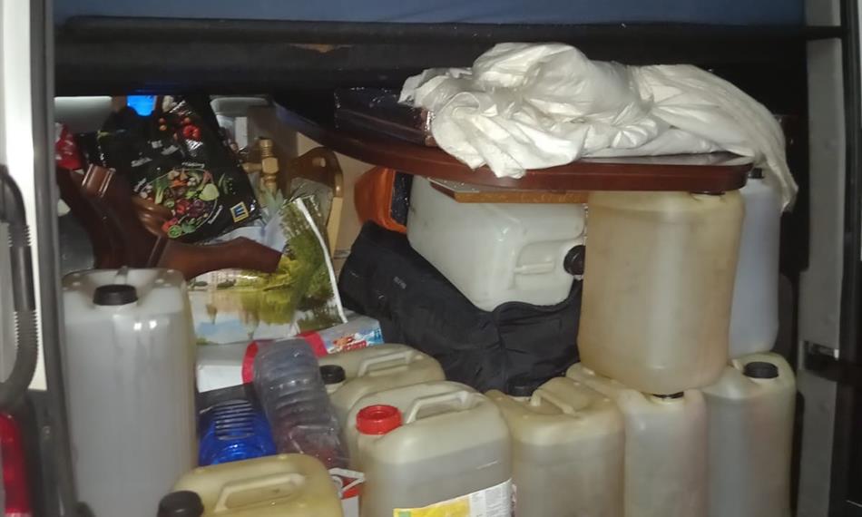 Záchyt motorové nafty